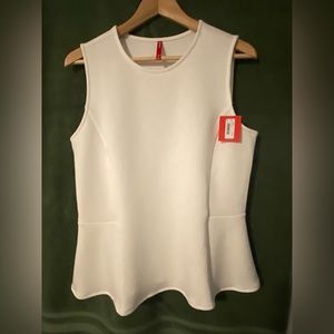 Elegant White Sleeveless Top